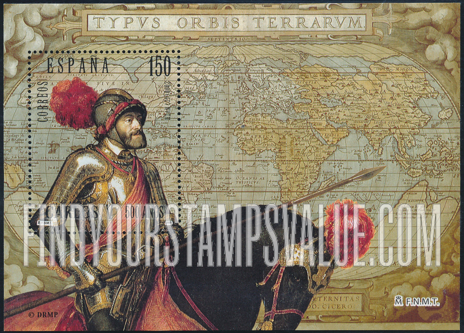 FindYourStampsValue: Holy Roman Emperor Charles V (1500-58) In armor