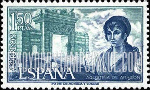 FindYourStampsValue: Famous Women: Agustina de Aragon