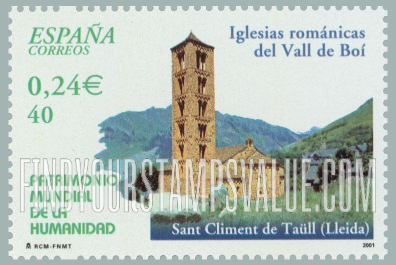 FindYourStampsValue: World Heritage Sites: Catalan Romanesque Churches of the Vall de Boí
