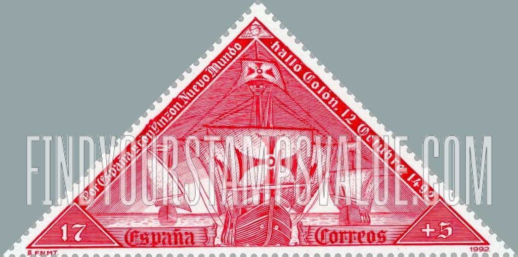 FindYourStampsValue: Semi-Postal: “Santa Maria”, “Niña”, “Pinta”