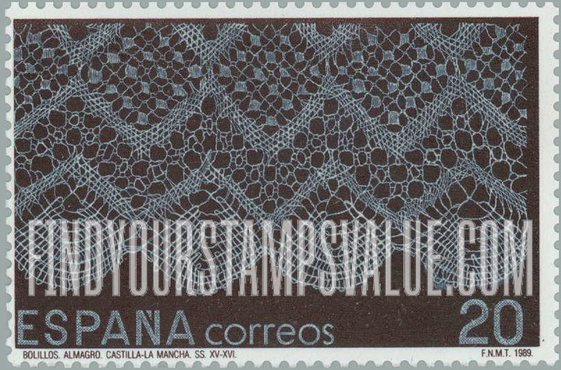 FindYourStampsValue: Lace produced in Castile-La Mancha