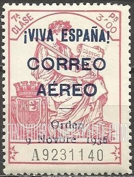 FindYourStampsValue: Revolutionary Overprints, Nationalist (Revolutionary) Forces, Burgos Air Post