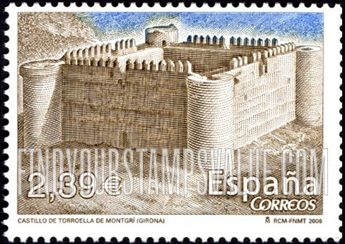 FindYourStampsValue: Castles: Torroella de Montgri