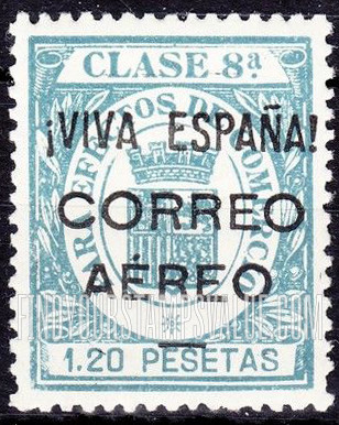 FindYourStampsValue: Revolutionary Overprints, Nationalist (Revolutionary) Forces, Burgos Air Post