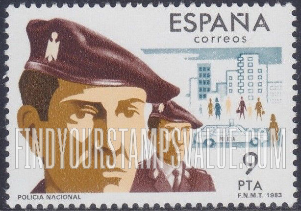 FindYourStampsValue: State Security Forces: National Police Force