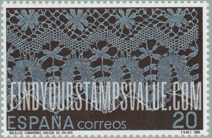 FindYourStampsValue: Lace produced in Galicia