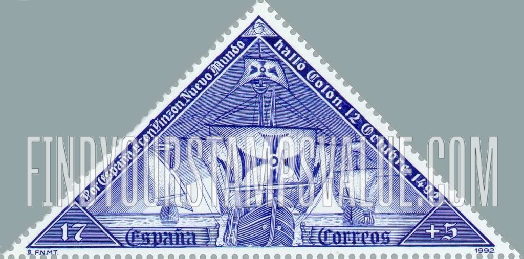 FindYourStampsValue: Semi-Postal: “Santa Maria”, “Niña”, “Pinta”
