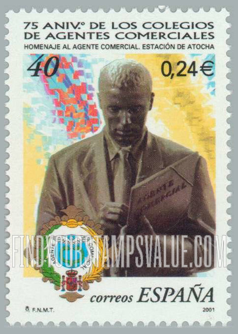 FindYourStampsValue: Commercial Agents College, 75th Anniversary