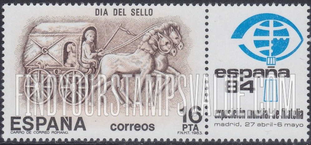 FindYourStampsValue: Stamp Day: Roman mail cart