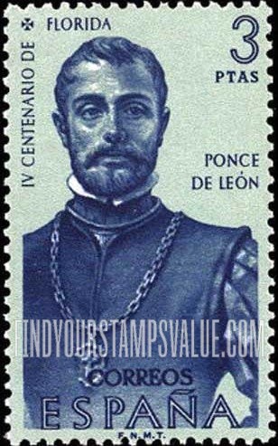 FindYourStampsValue: Ponce de Leon