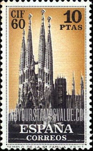 FindYourStampsValue: Holy Family Church, Barcelona