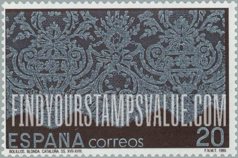 FindYourStampsValue: Lace produced in Catalonia