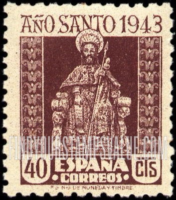 FindYourStampsValue: Holy Year Issues: St. James of Compostela