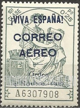 FindYourStampsValue: Revolutionary Overprints, Nationalist (Revolutionary) Forces, Burgos Air Post