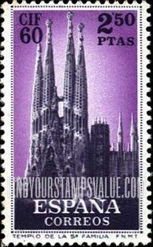 FindYourStampsValue: Holy Family Church, Barcelona