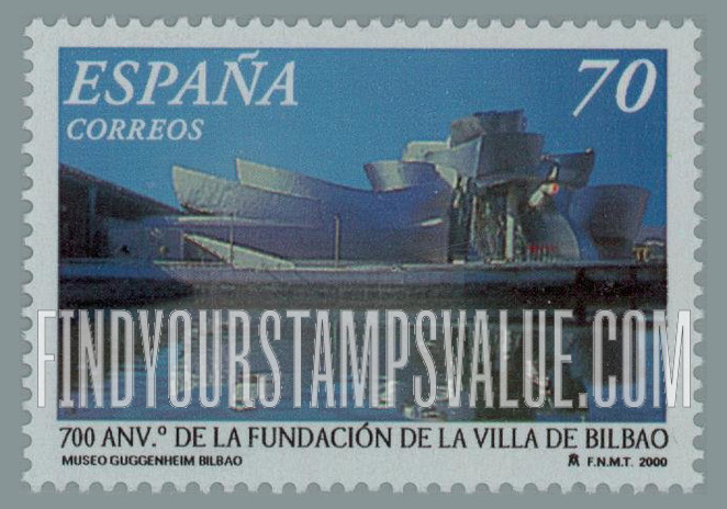 FindYourStampsValue: Guggenheim Museum, Bilbao
