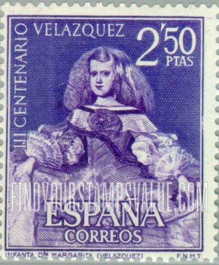 FindYourStampsValue: Velazquez Paintings: Infanta Margarita
