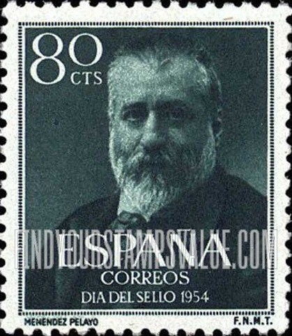 FindYourStampsValue: Marcelino Menendez y Pelayo