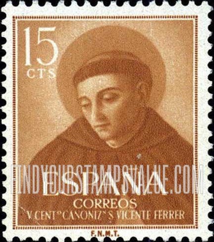 FindYourStampsValue: St. Vincent Ferrer
