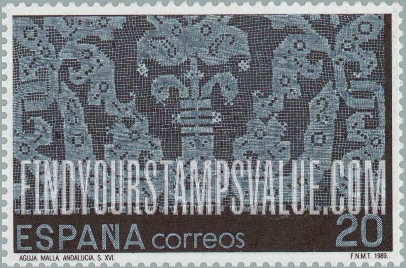 FindYourStampsValue: Lace produced in Andalusia
