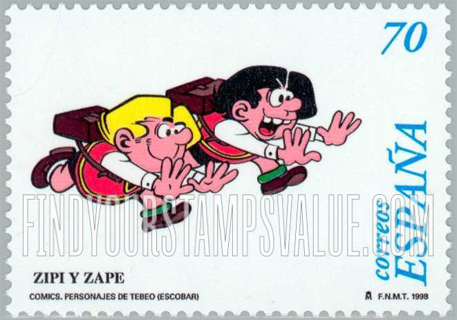 FindYourStampsValue: Comic Book Characters: Zipi & Zape, by Escobar