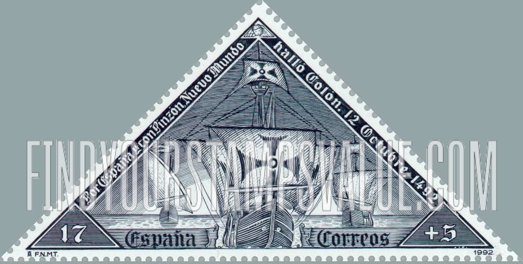 FindYourStampsValue: Semi-Postal: “Santa Maria”, “Niña”, “Pinta”