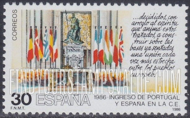 FindYourStampsValue: Hall of Columns, Royal Palace