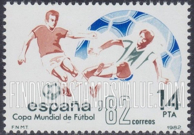 FindYourStampsValue: 1982 World Cup: Soccer players