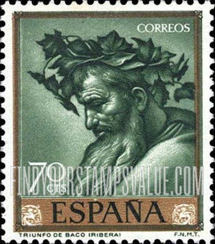 FindYourStampsValue: Ribera Paintings: Triumph of Bacchus