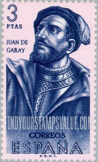 FindYourStampsValue: Builders of the New World: Juan de Garay