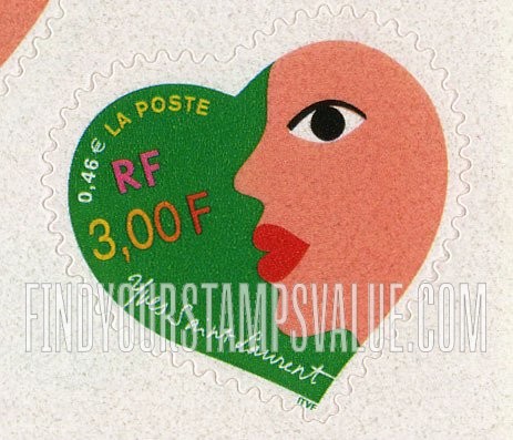 FindYourStampsValue: Hearts: Face
