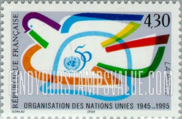 FindYourStampsValue: UN, 50th Anniversary
