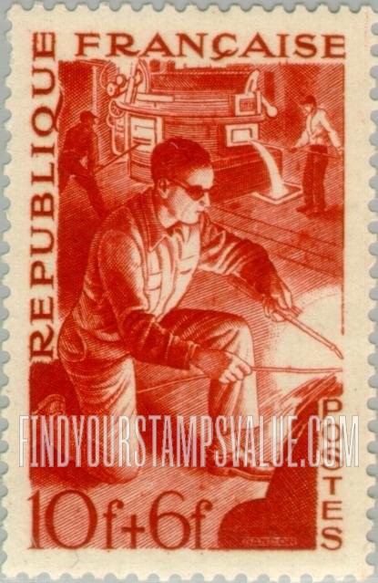 FindYourStampsValue: SEMI-POSTAL - Metal worker