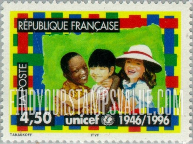 FindYourStampsValue: UNICEF, 50th Anniversary