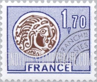 FindYourStampsValue: Gallic Coin: Gallic Coin Type of 1975