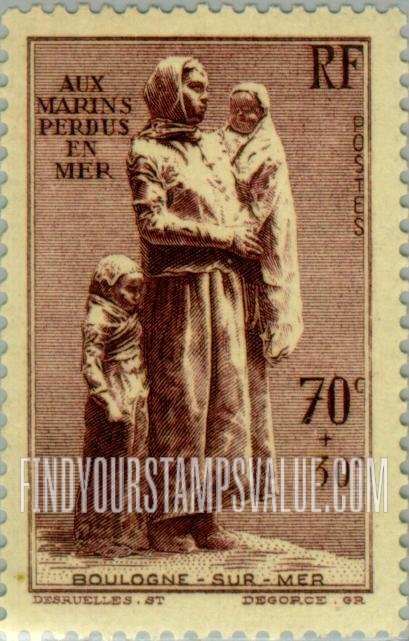 FindYourStampsValue: SEMI-POSTAL - Statue of Widow and Children