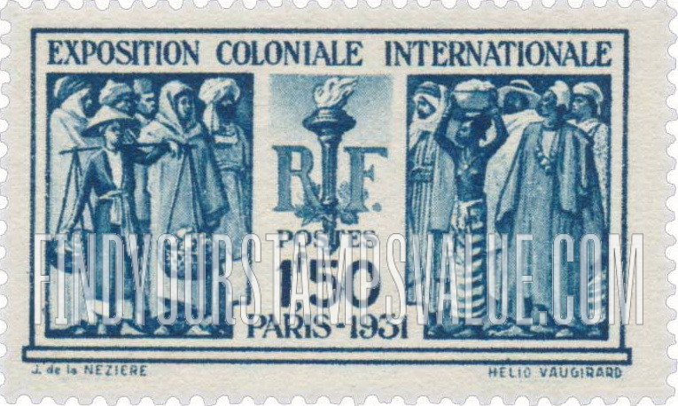 FindYourStampsValue: French Colonials: Colonial Exposition Issue