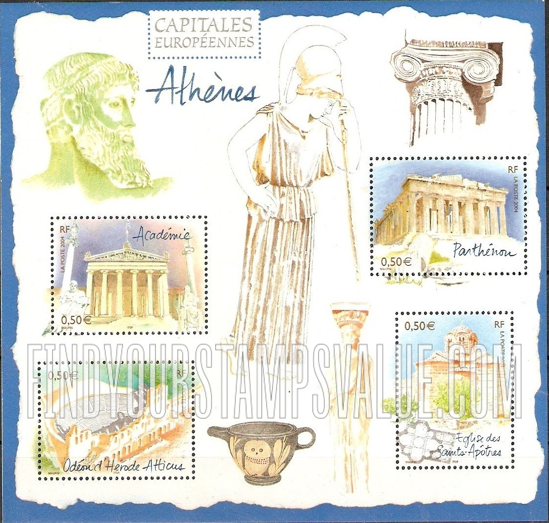 FindYourStampsValue: European Capitals Type of 2002
