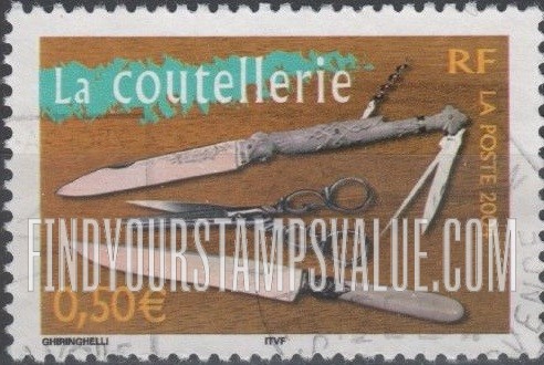 FindYourStampsValue: Aspects of Life in French Regions Type of 2003: Cutlery