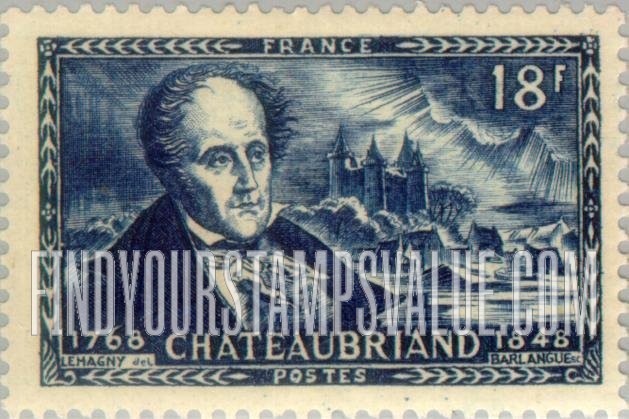 FindYourStampsValue: Francois René de Chateaubriand