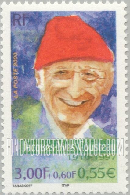 FindYourStampsValue: SEMI-POSTAL - Adventurers: Jacques-Yves Cousteau (1910-97), oceanographer