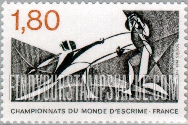 FindYourStampsValue: World Fencing Championship, Clermont-Ferrand, July 2-13