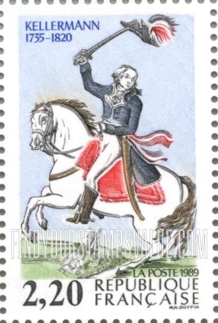 FindYourStampsValue: Revolution Bicentennial: Kellermann (1735-1820)