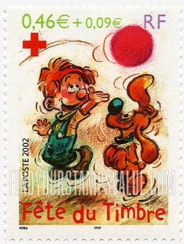 FindYourStampsValue: Boule and Bill, by Jean Roba: Boule, Bill, ball