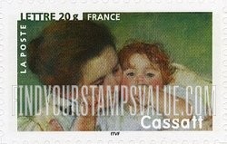 FindYourStampsValue: Impressionist Paintings: Mother and Child, by Mary Cassatt