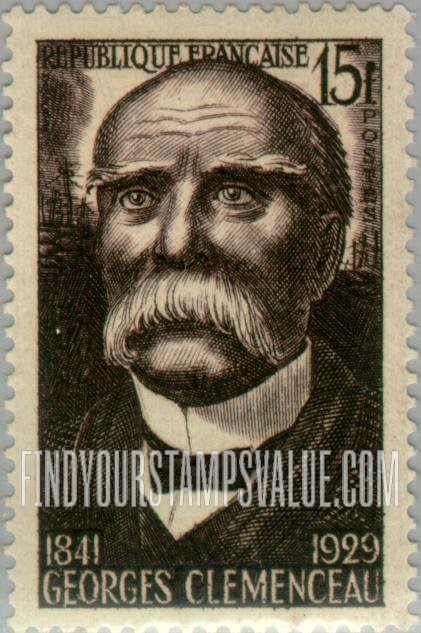 FindYourStampsValue: Georges Clemenceau, Birth Centennial