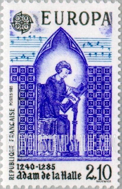 FindYourStampsValue: Europa: Adam de la Halle (1240-1285), composer