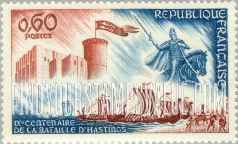 FindYourStampsValue: William the Conqueror, Castle and Norman Ships