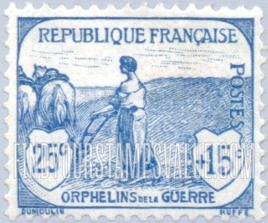 FindYourStampsValue: SEMI-POSTAL - Woman Plowing