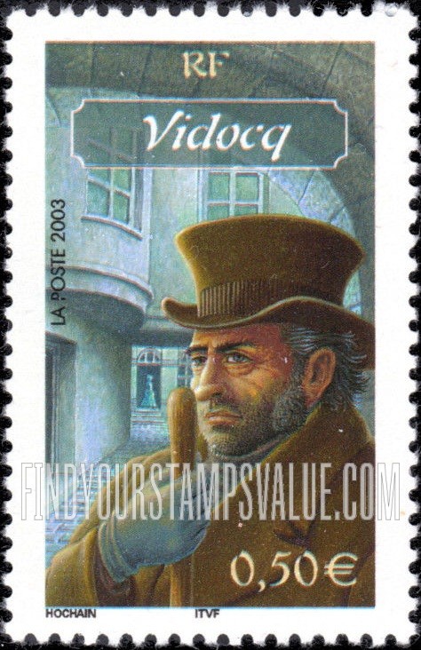 FindYourStampsValue: Characters From French Literature: Eugène-François Vidocq (1775-1857), convict and police official